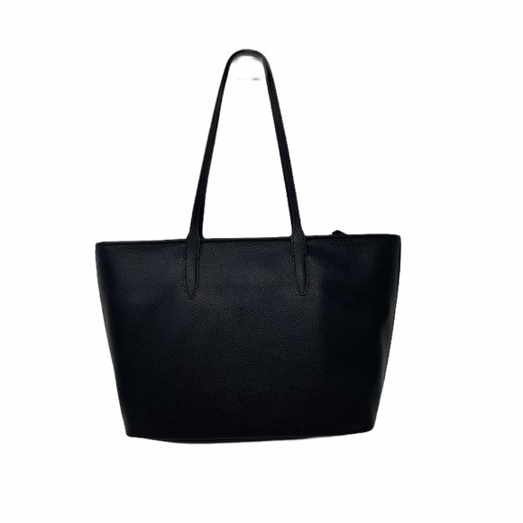 😳SALE😳 Calvin Klein Pebble Small Tote Bag Black Top Zip W H0DAZGE2 - Picture 2 of 6